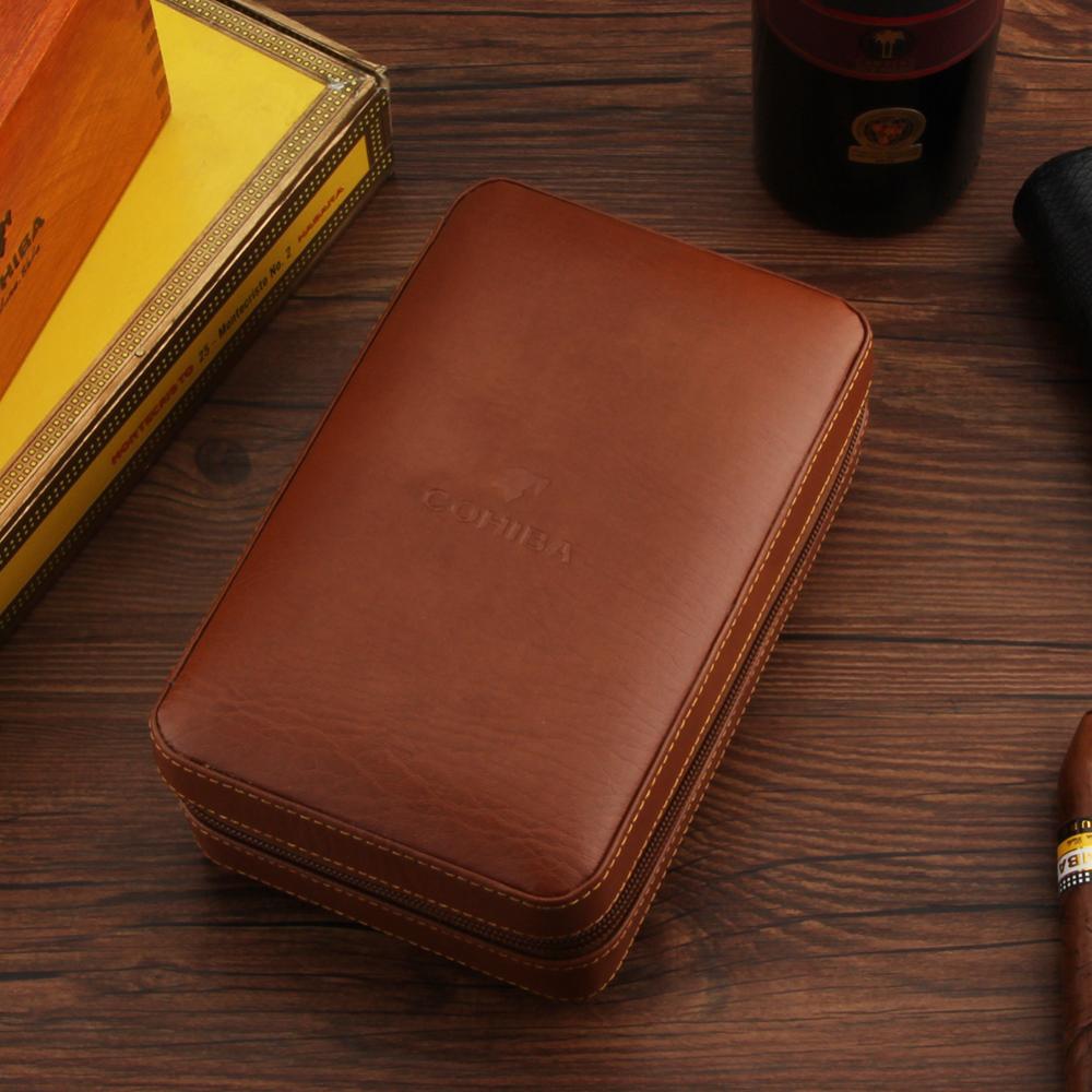 COHIBA Portable Cedar Wood Cigar Humidor