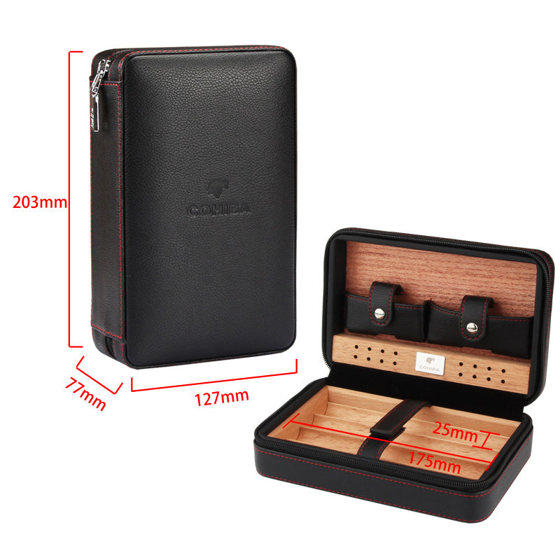 COHIBA Portable Cedar Wood Cigar Humidor
