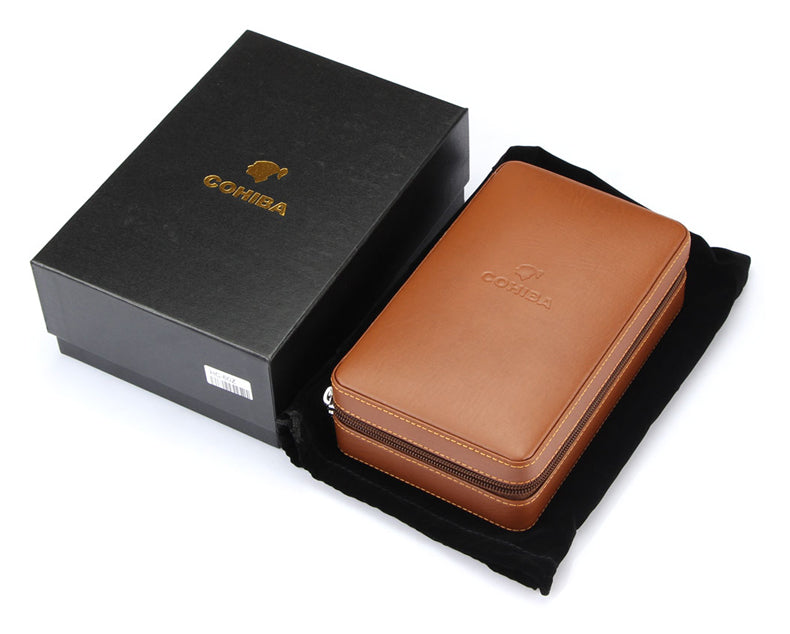 COHIBA Portable Cedar Wood Cigar Humidor