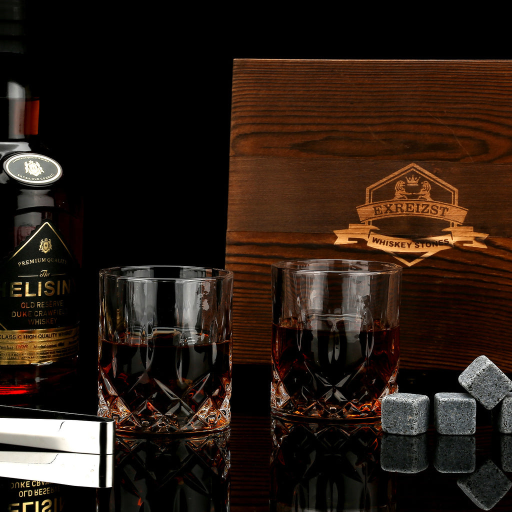 Whiskey Stones & Glasses Set
