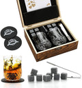 Whiskey Stones & Glasses Set