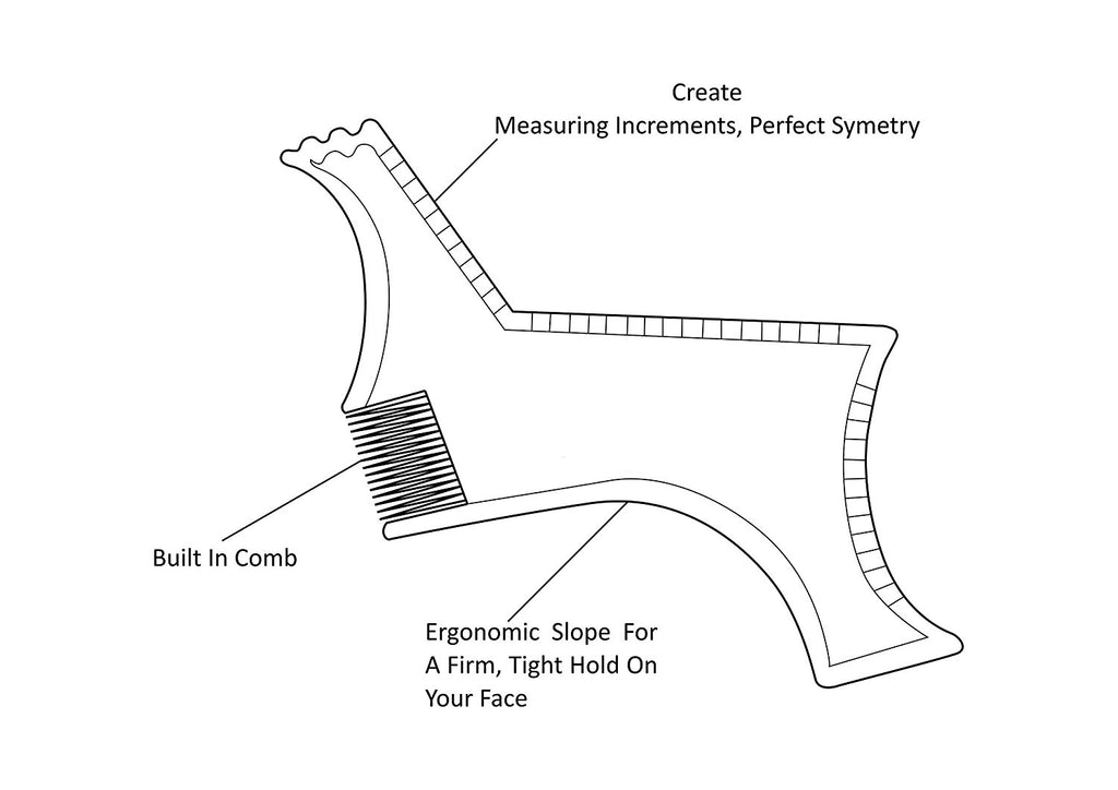 Men Beard Shaping Template Comb