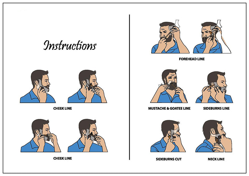 Men Beard Shaping Template Comb
