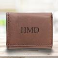 Men’s Vegan Leather Trifold Personalized Wallet - Rustic