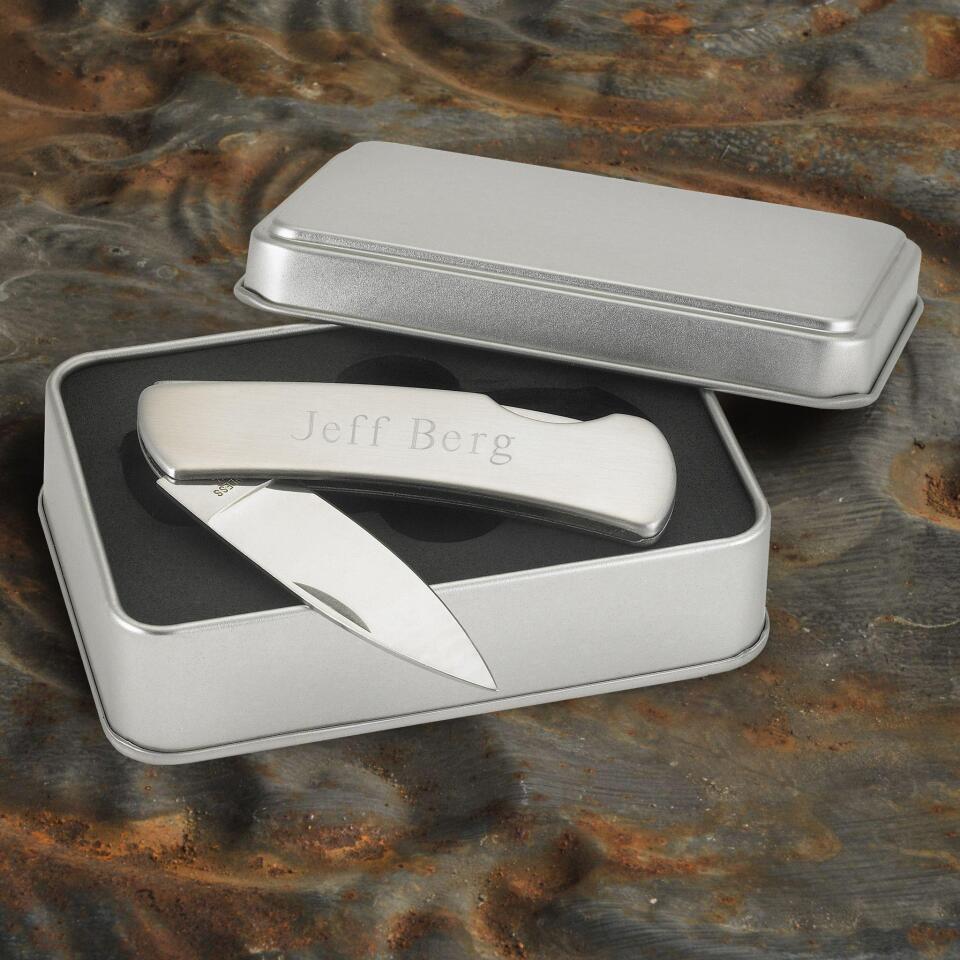 Personalized Stainless Steel Pocket Knife