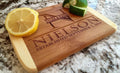 Personalized 6x8 Bamboo Cutting Board with Rounded Edge