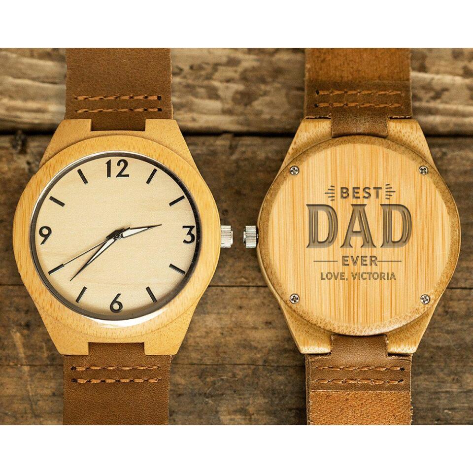 Personalized Wood Watches for Dad