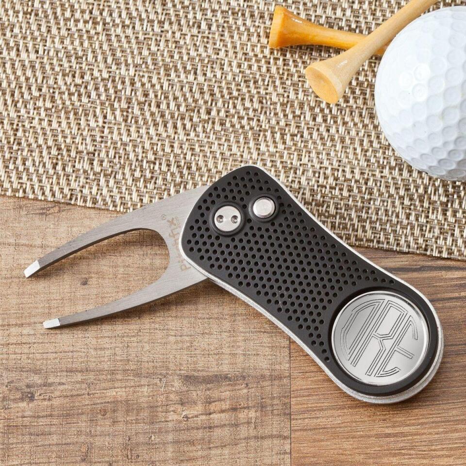 Personalized Golf Ball Markers - Divot Tool - Aluminum