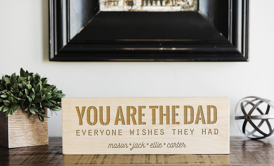 Personalized Wood Signs for Dad and Grandpa