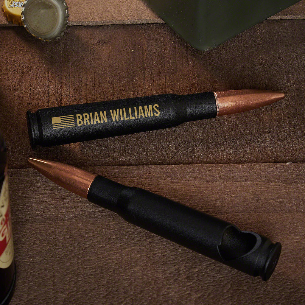 Freedom 50 Cal Personalized Bullet Bottle Opener