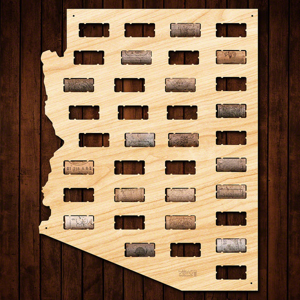 Arizona Wine Cork Map