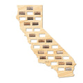 California Wine Cork Map