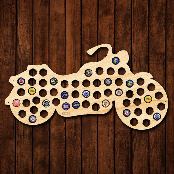 Easy Rider Motorcycle Gifts Beer Cap Map