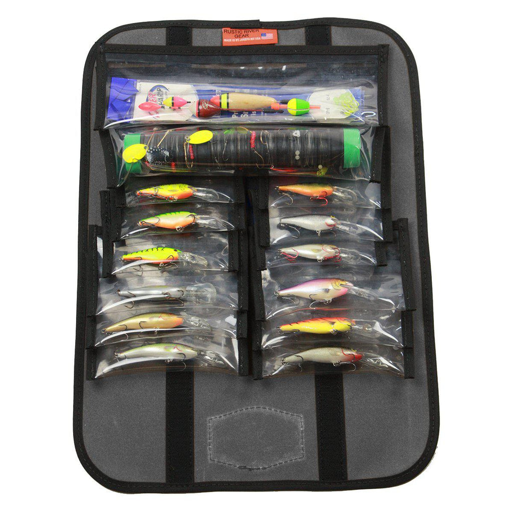 Personalized Fishing Lure Caddy - Charcoal