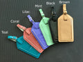 Genuine Leather Luggage Tag Cases