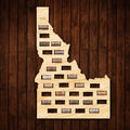 Idaho Wine Cork Map