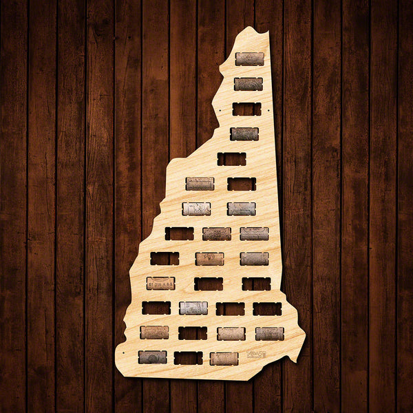 New Hampshire Wine Cork Map