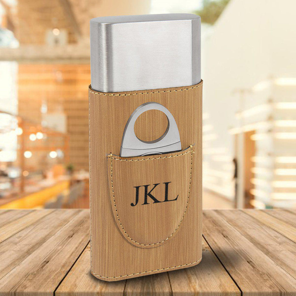 Personalized Cigar Holder - Bamboo