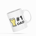 #1 Dad Beer Coffee Mug